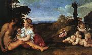 TIZIANO Vecellio The Three Ages of Man aer Spain oil painting artist